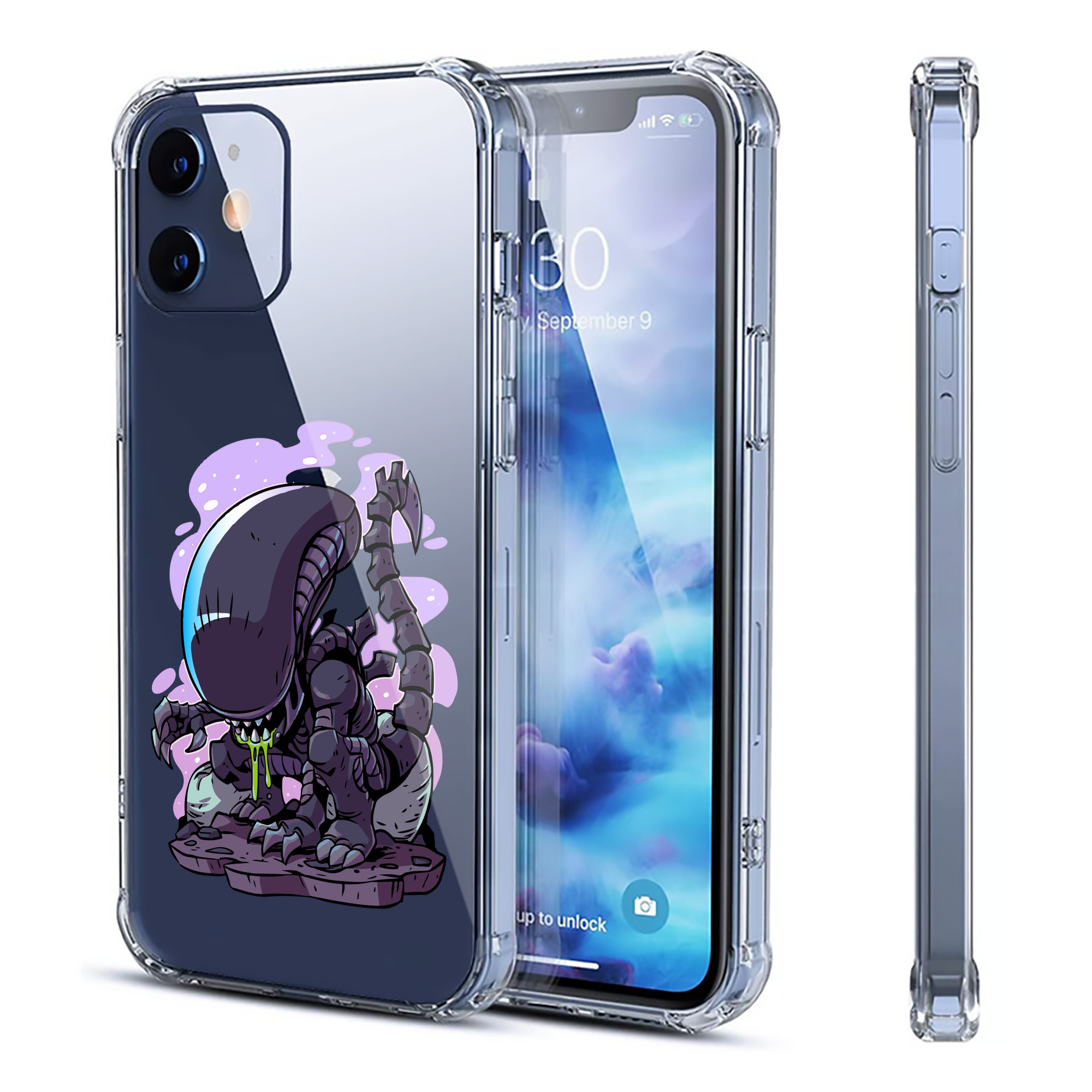 （画像用） アベンジャーズ The Avengers 【iPhone 12シリーズ対応】透明スマホケース（クリアソフトケース）